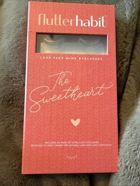 flutterhabit The Sweetheart Luxe Faux-Mink Eyelashes - Pink